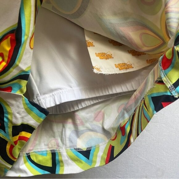 Loudmouth Golf Skort Shagadelic Black Size 6 Classic Cotton Skirt - Picture 4 of 8